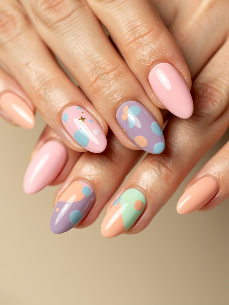 Birthday Nails - festive birthday manicure