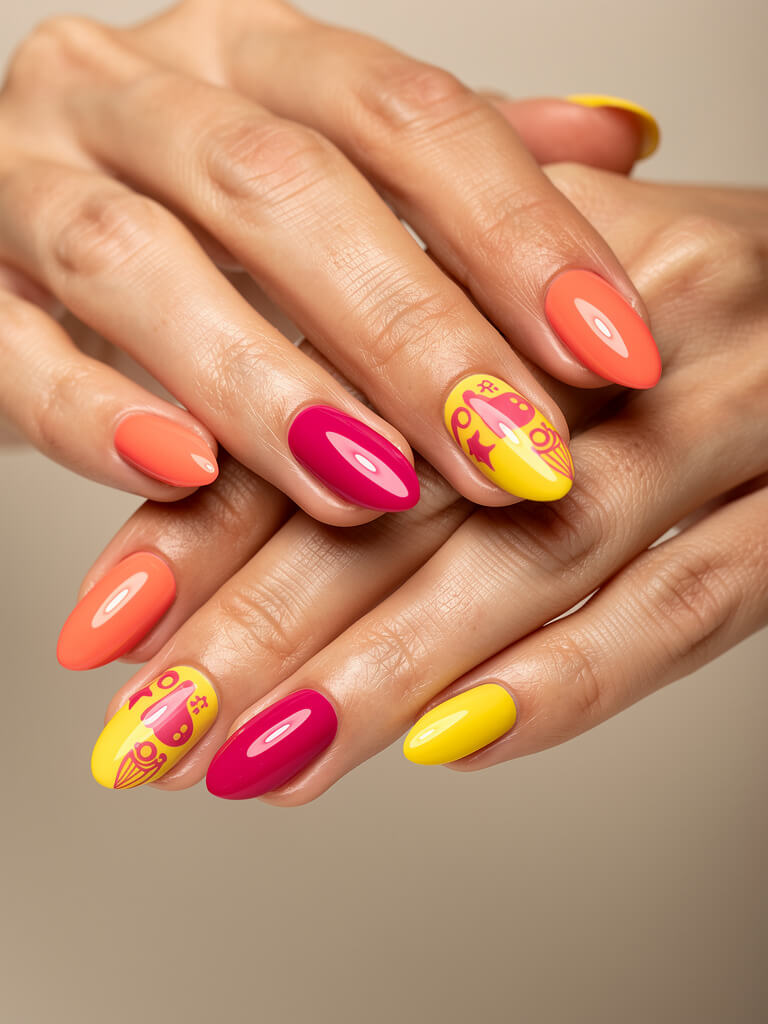 Birthday Nails - festive birthday manicure