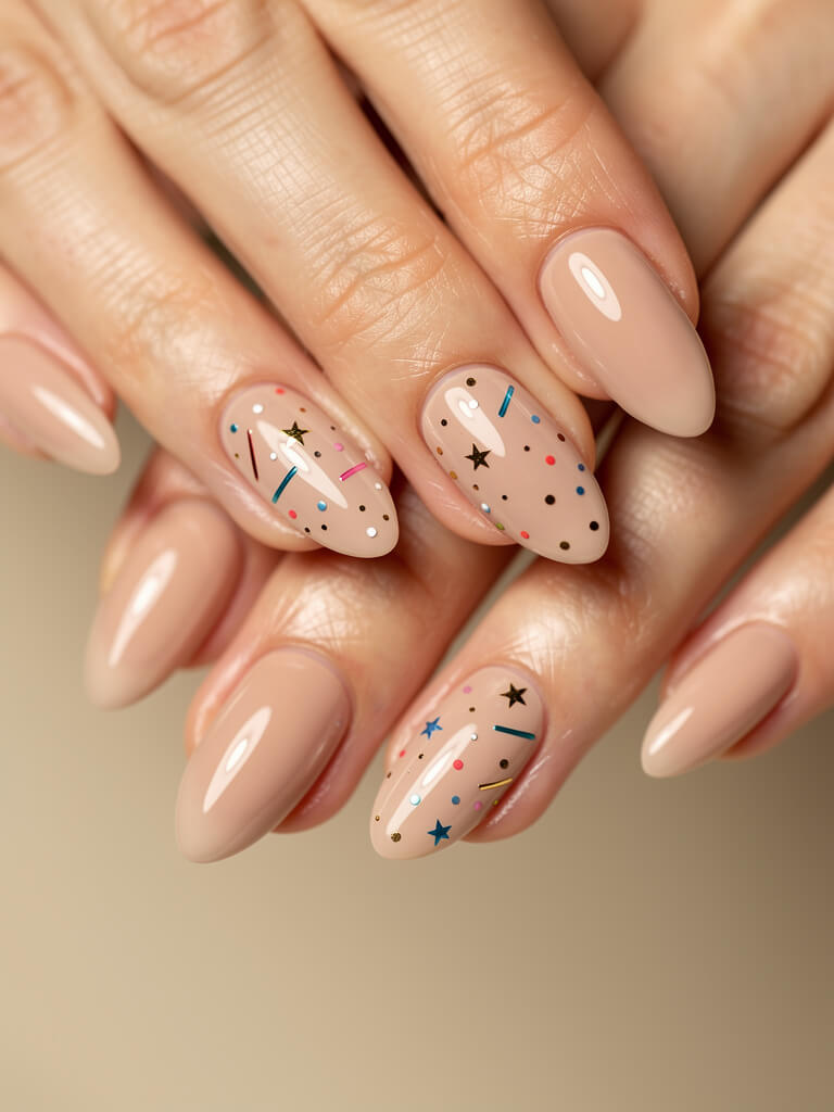 Birthday Nails - festive birthday manicure