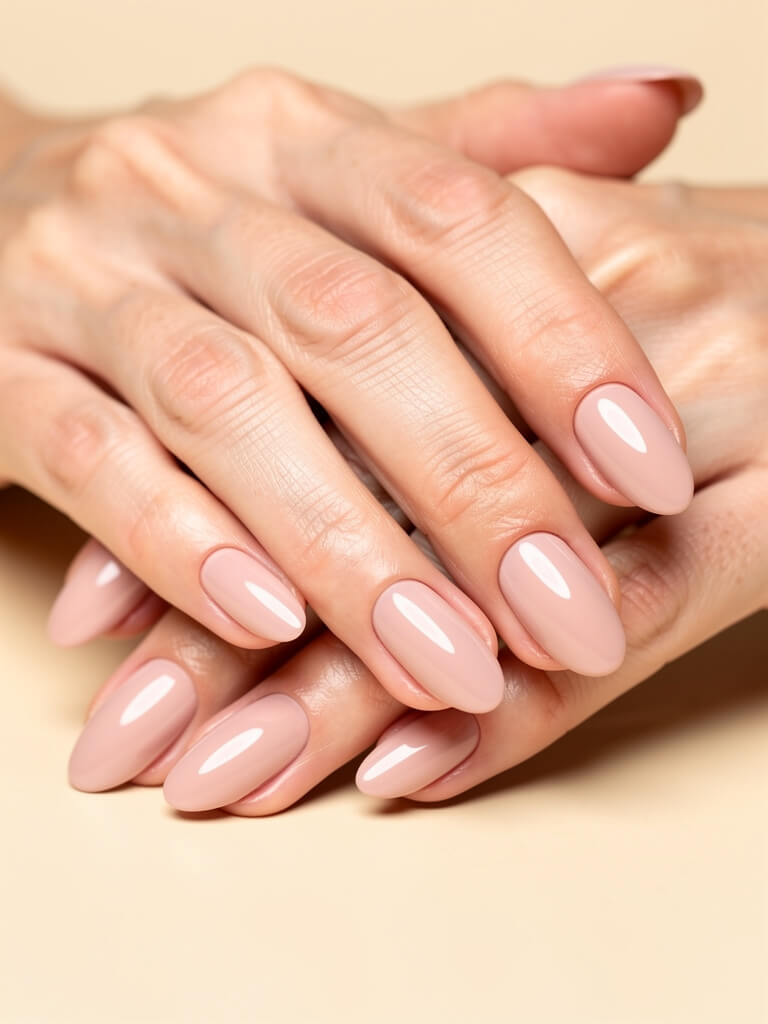 Clean Girl Nails - soft nude minimalist manicure