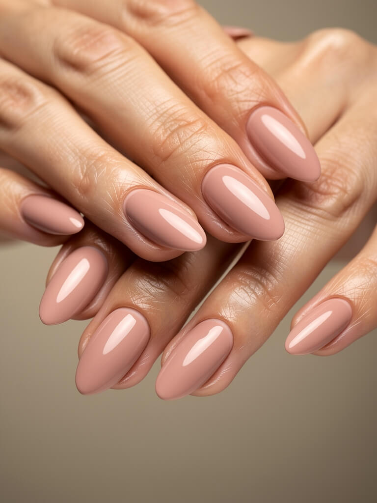 Clean Girl Nails - soft nude minimalist manicure