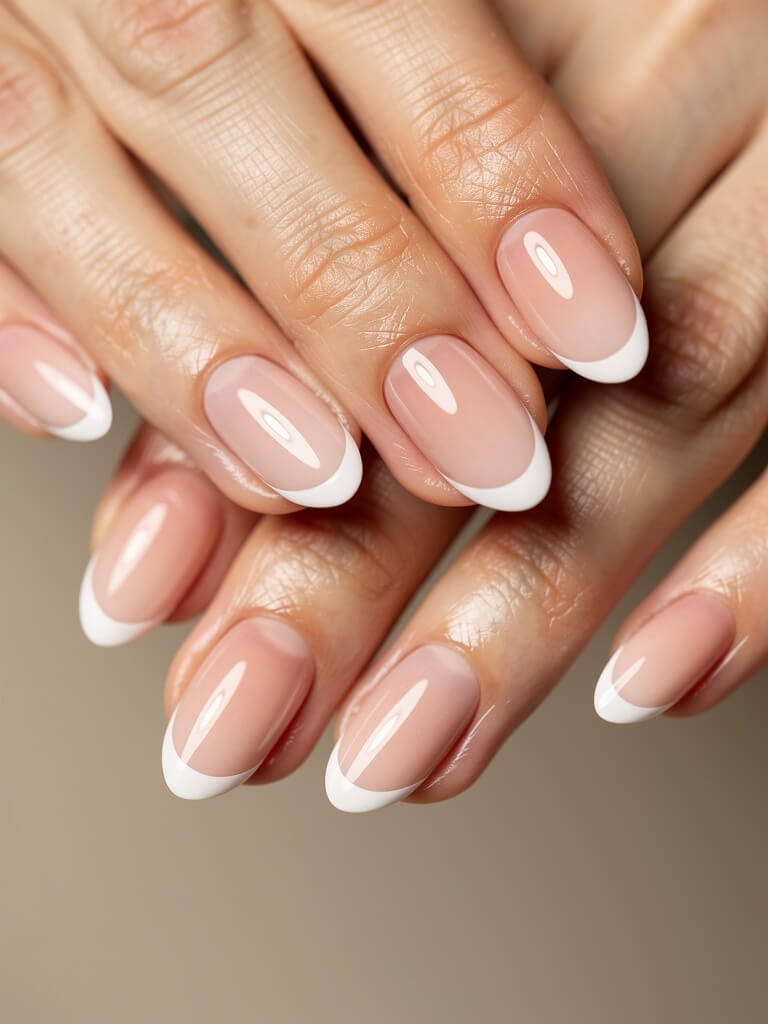 Clean Girl Nails - soft nude minimalist manicure