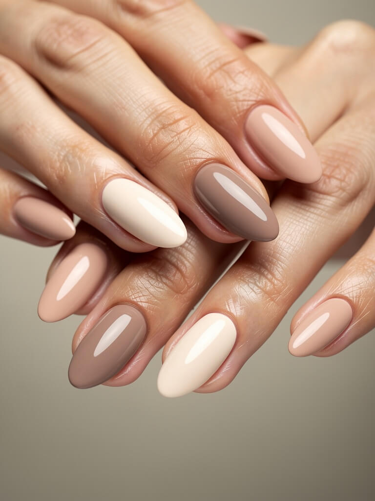 Clean Girl Nails - soft nude minimalist manicure