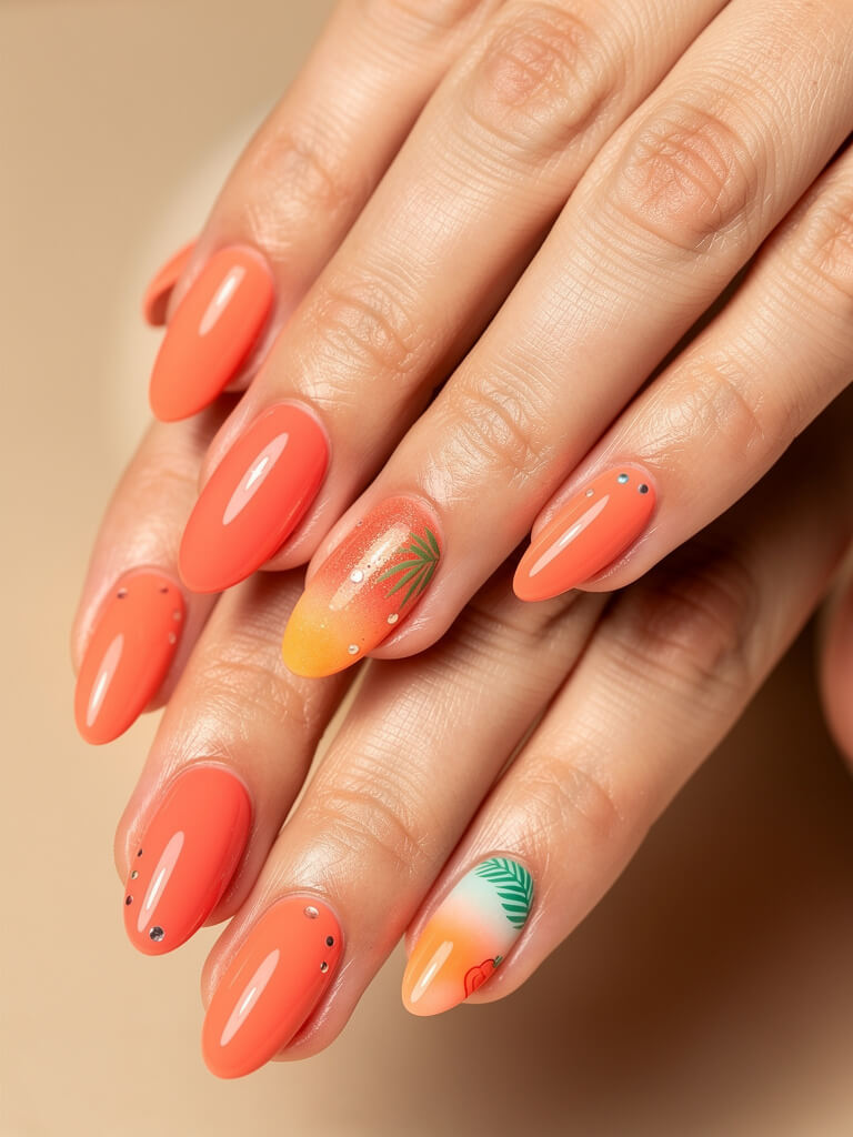 Summer Nails - bright summer manicure design