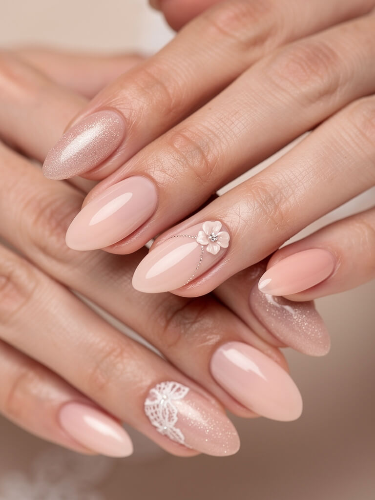 Wedding Nails - elegant bridal manicure