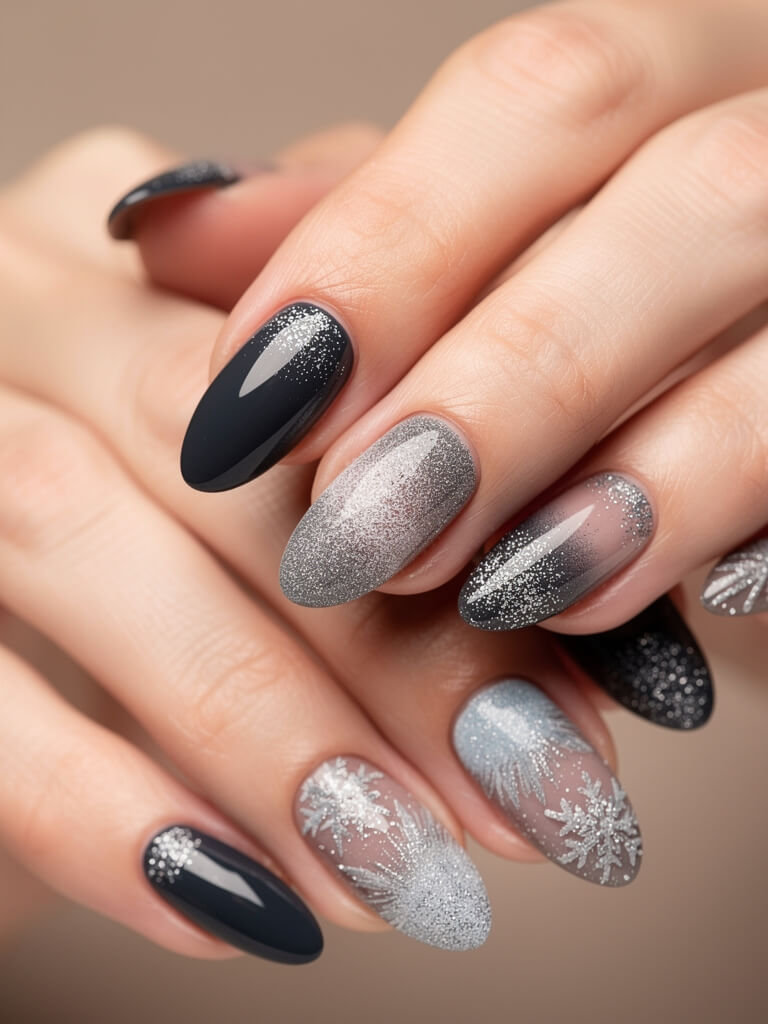 Winter Nails - winter seasonal manicure