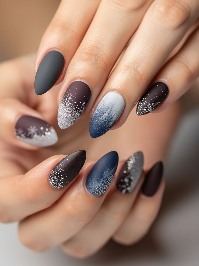 Winter Nails - winter seasonal manicure