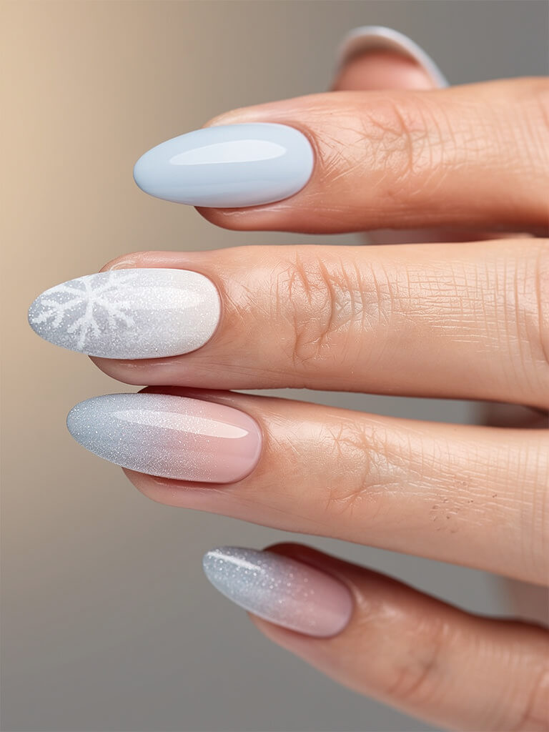 Winter Nails - winter seasonal manicure
